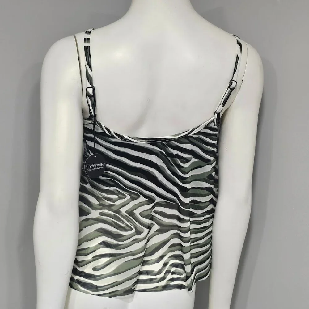 Coco Reef Femme Bra-Sized Mesh Layer Tankini Top